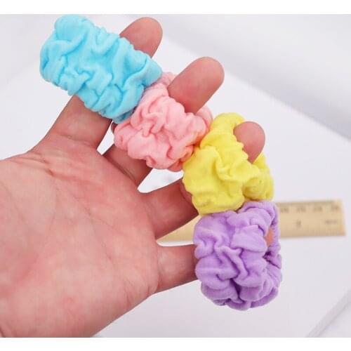 3pcs/bag Wide Elastic Hair Rubber Band Colorful Women Girls Hair Band Scrunchies Ponytail Holder Tie Gum Fashion Hair Accessorie