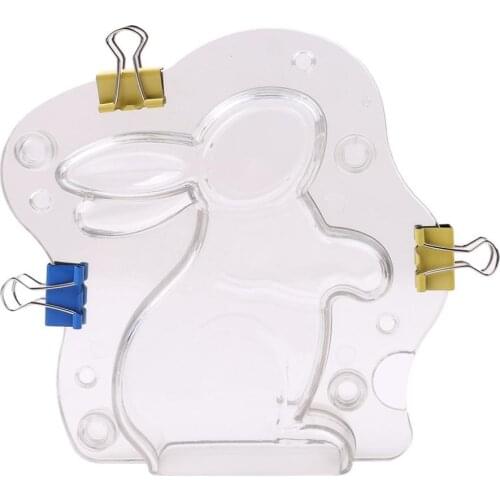 3D Easter Bunny Mold Chocolate Candy Cake Jelly Baking Tool Non-Stick DIY Mold Easter Decoration Baking Mold Kitchen Accessories