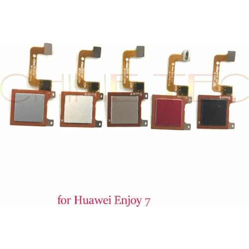 5pcs touch ID Fingerprint Sensor scanner Home Return Key Menu Button Flex Cable Ribbon for Huawei Enjoy 7