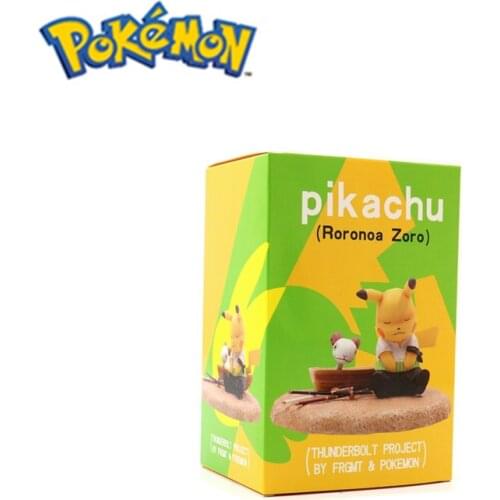 8 Styles OF Pokemon Anime 11-17CM Doll Pikachu Cosplay Roronoa Zoro One Piece Series Model Doll Decoration Children’s Gift