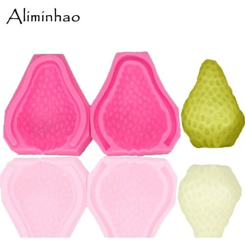 B1278 3D Fruit strawberry silicone mold fondant cake decorating tools chocolate gumpaste mould