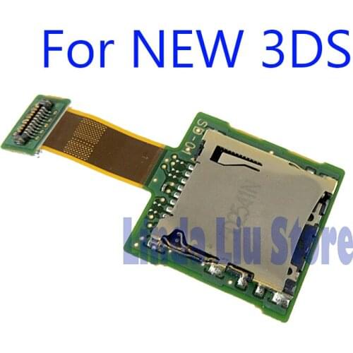 ChengChengDianWan Game Card Reader Slot Holder SD Socket Replacement Repair Parts For Nintendo NEW 3DS Flex Cable 10pcs/lot