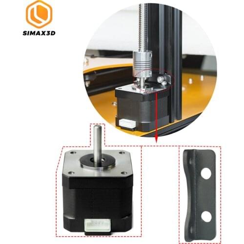 SIMAX3D 42*38 Black Nema 17 Stepper Motor+Z Axis Stepper Motor Bracket Damper Steel Gasket for Creality Ender-3 3D Printer Parts