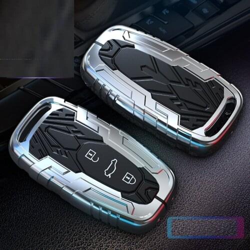 Zinc Alloy Silica Gel Key Case Cover Key case For Audi A1 A3 A4 A5 Q7 A6 C5 C6 A4 A6 A3 Q5 Q3 Q7 Q8 A7 A8
