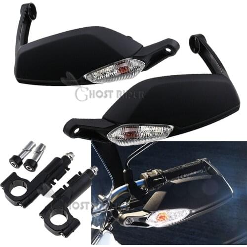 For DUCATI Hypermotard 820/ Hyperstrada 821 2013 2014 2015 Right Brake Side Left Clutch Side HandGuard Handlebar with Light