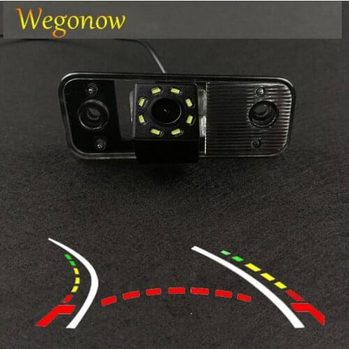 HD Wireless Car CCD Rear Camera Fisheye 12 led dynamic Night Vision For Hyundai Azera SantaFe Santa Fe IX45 2009 2010 2011 2012