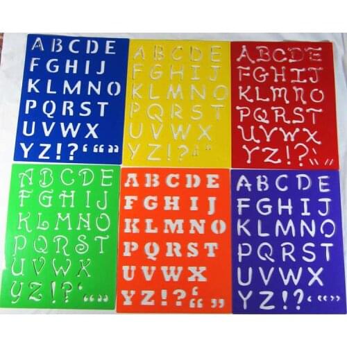 Drawing toy Children Puzzle Early Painting Drawing Board Sketchpad Toy English Capital Stationery Template Tools Paint Learning