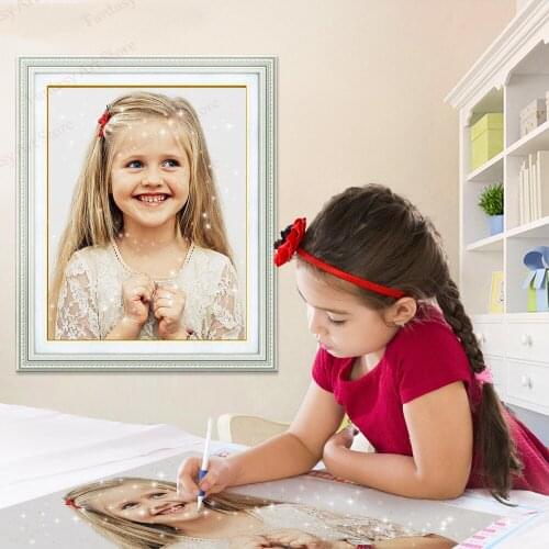 5d Photo Custom Diamond Painting Picture Diamond Embroidery Painting Diy Cartoon Cross Stitch Home Decoration Childrens Gift