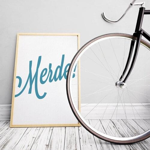 Nordic Simple Blue English Letter Canvas Painting Peace Scissors Hand Poster Print Decor Wall Art Picture For Boy Bedroom Decor