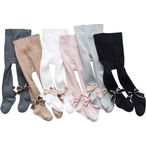Girls pantyhose girl tights cotton childrens stockings warm autumn tights for kids little girls tights infant baby princess bow