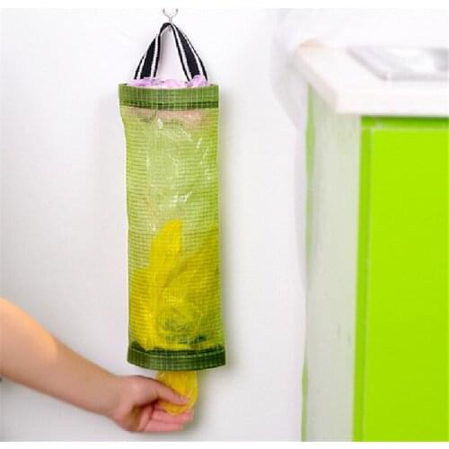 Kitchen Organizer Garbage Trash Storage Bag Vegetable Potato Hanging Mesh Fruit Ginger Organizer Container Garlic Food Container