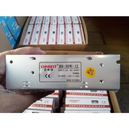 Chn best BS-50W-DC12V switching power supply 50W/12V regulated power supply conversion transformer switch