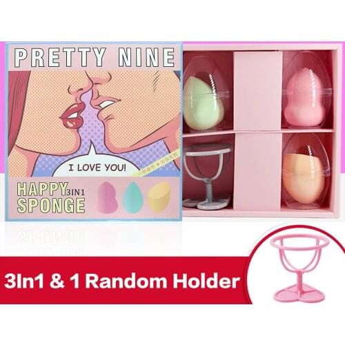 Sponge Puff Set Smooth Cosmetic Powder Puff Womens Makeup Foundation Sponge Beauty Make Up Tools Accessories Water-drop Shape