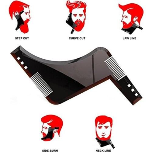 New Men Beard Shaping Styling Template Comb Mens Double Sided Beards Combs Beauty Tool for Hair Beard Trim Templates Innovative
