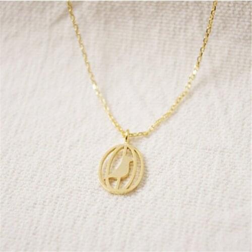 New Fashion Dainty Birdcage Necklace in Birdcage cute bird Pendants Necklace For Pets Lovers
