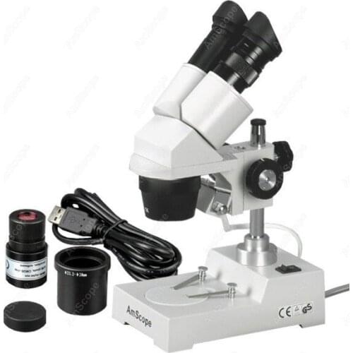 Sharp Stereo Microscope-AmScope Supplies Sharp Stereo Microscope 10X-30X