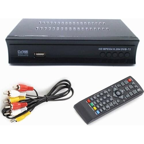 DVB-T2/T HD 1080P Digital Terrestrial TV Receiver Support Built H.265/HEVC Dolby AC3 Youtube TV Tuner
