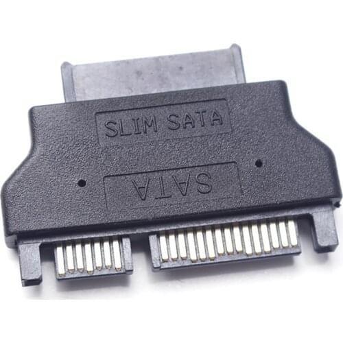 SATA Adapter Serial ATA 7+15 22pin Male To Slim 7+6 13pin Female Adapter For Desktop Laptop HDD CD-ROM Hard Disk Drive