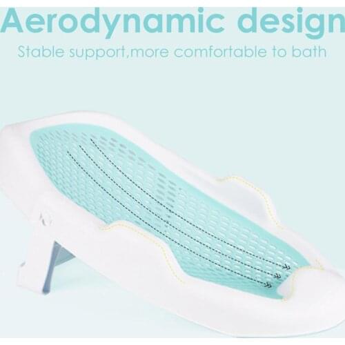 Baby Bathing Net Newborn Pouch Bath Rack Bathtub Bracket Toddlers Bath Bed Baby Cradle Tub Ergonomic Mildew-proof Bathing Mat