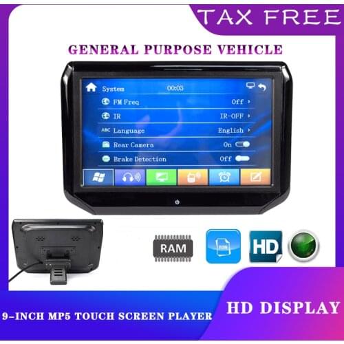 9 Inch Headrest Monitor 1 Din Car Tv Headrest Screen Dashboard Replacement Entertainment System For Audi A3 8V Bmw E60 F33 E46