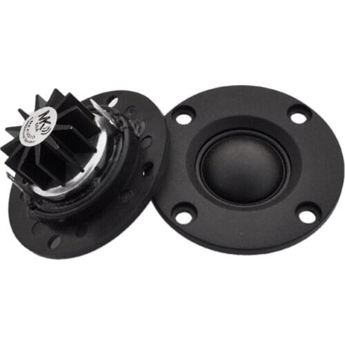 Tweeter Speaker 6 Ohm 30W Hifi Soft Dome Silk Film Treble Loudspeaker Neodymium Toothed Heat Sink 2Pcs