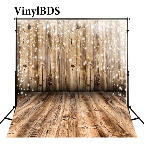 VinylBDS 5X7ft Desgin Photo Background Wooden Wall Panels Backdrop Snowflake Baby Photo Shoot Backgrounds Props for Photo Studio