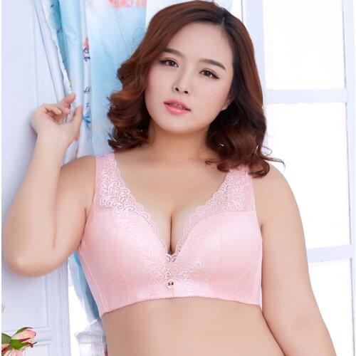Plus Size 34-52 CDE Cup Women Bras Push Up brassiere Underwear Wireless Bra Ladies Sexy Wire Free Lingerie 8 Colors Big Size
