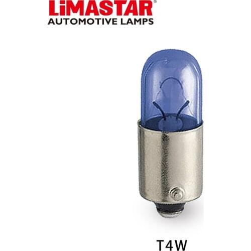 10pcs Car signal Lights T4W 12V 4W BA9s Super white auto miniature Bulb parking light blue