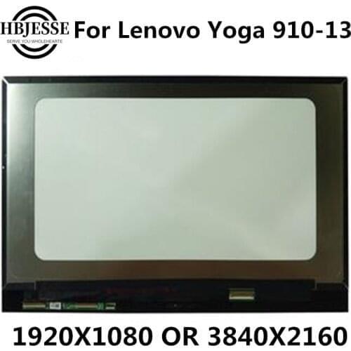 For Lenovo Yoga 910-13IKB 13.9 LCD Screen B139HAN03.2 FHD UHD Digitizer LCD Display Moudle LCD Touch Screen Assembly 5D10M35047