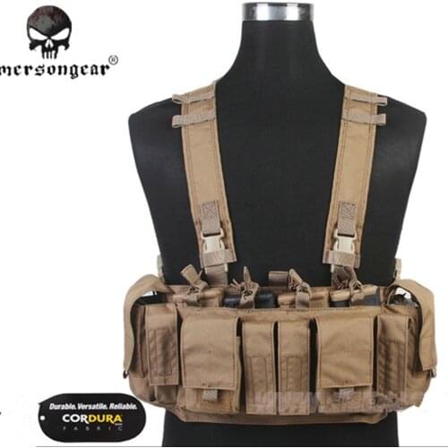 2017EmersonGear MF Style UW IV Chest Rig 500D Molle Tactical Vest with Multi-pockets for EDC Tools Flashlight Torch BBs Patches
