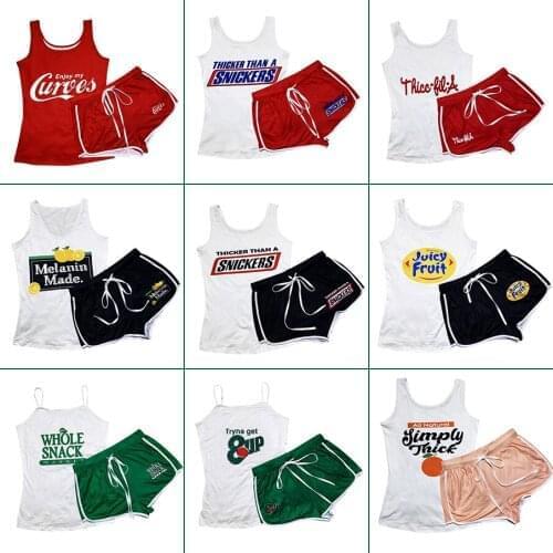 2021 Summer Shorts Slim Sexy Suit Women Drawstring Pantalones Snickers Print Beach Workout Elastic Waist Biker Shorts Wholesale