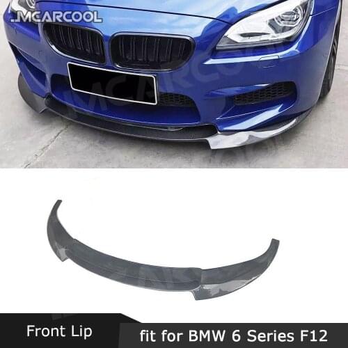 For BMW 6 Series F06 F12 F13 M6 2014-2017 Front Bumper Lip Chin Spoiler Carbon Fiber / FRP Head Bumper Aprons Protector