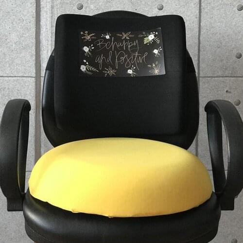 Custog Memory Foam Waist Support Pillow And Sitting With Cushion Pad Set Of 2 For Office Chair Orthopedic Health Care Be Happy