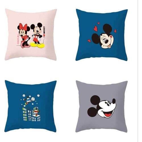 Disney Mickey Minnie pillow case Cushion cover child Baby girl Couples Pillow pillow case living room Decorative pillowcase