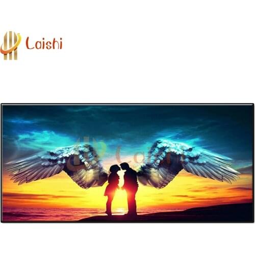 Diy full square round drill Twilight, Angel Couple diamond painting 5d diamond mazayka embroidery crystal icons wall decor