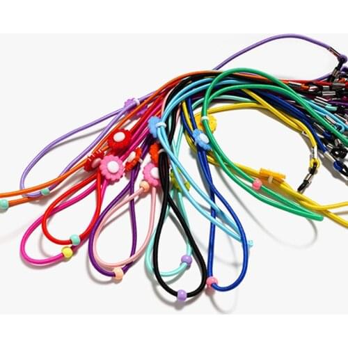 Colorful Cartoon Polyester Elastic Glasses Chain For Child Eyewear Cord Kids Glasses Neck Strap Eyeglass Holder Band Strap