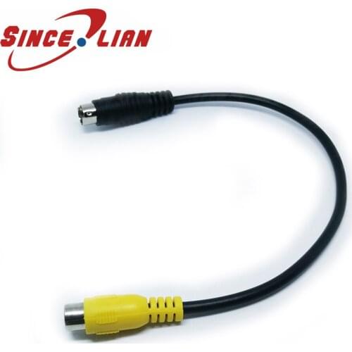 SINCILIAN Audio Butt Plug Video Cable Connector Male To Female 1MD4 To 1RCA Audio Video AV Cable Cord 25cm Usb Connector