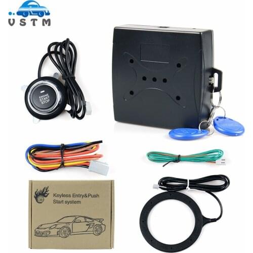 12V Car Start Stop Button Engine Push Start Button Alarm Lock Keyless System Door Push Button Tactile Buttons -theft