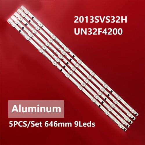 100% New 5pcs/Kit LED strips for SAM SUNG 32 TV UN32F4200 UN32F4300 UA32F5500 HG32NB570 HF320BGA B1 2013SVS32H 9 REV1.8