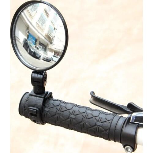 New Universal Bicycle Handlebar Mirror Handlebar Rearview Mirror 360 Degree Rotate for Bike MTB With Install Belt