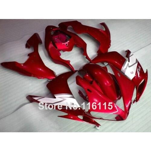 Fairing kit for YAMAHA YZF R1 2004 2005 2006 white red full fairings set R1 04-06 body kits CY86 Full injection