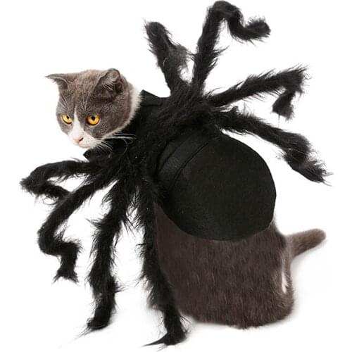 Halloween Spider Clothes For Pet Dog Cat Spider Costumes Dressing Up Pet Clothes Party Pet Halloween Props Accessories