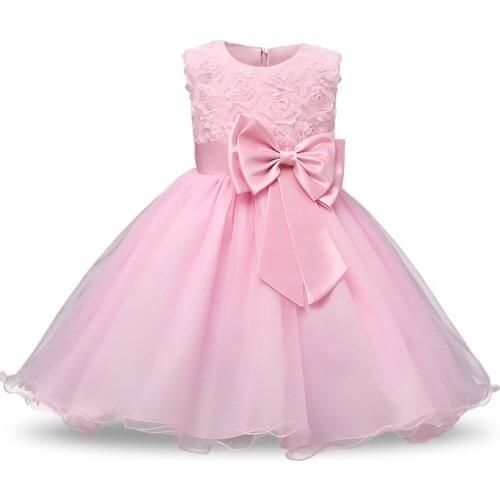 Flower Girl Dress For Birthday Party 0-12 Years Sequined Outfits Children Girls First Communion Girls Dress Kids Wear Robe Fille