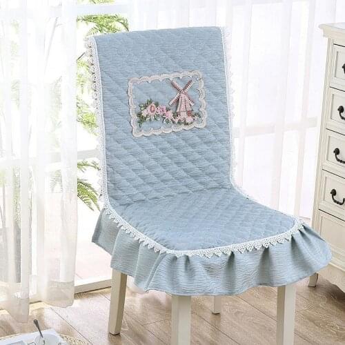 One-piece Thicken Cushion Home Dining Chair Cushion With Lace Backrest Four Seasons Universal 45*135cm Extension Chair Cushion