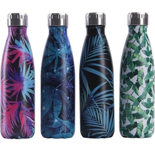 Thermos Bottle Flask Design Water Bottle BPA free 500ml Vacuum Insulated Cup Coffee Mug Protein Shaker Metal Sport Drink Bottle