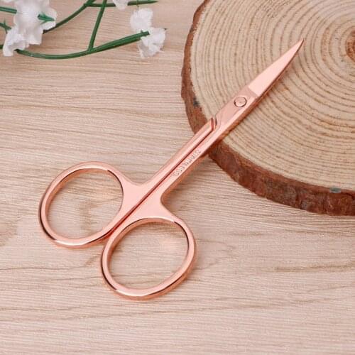 Stainless Steel Makeup Eyebrow Hair Eyelash Remover Trimmer Scissors Cutter