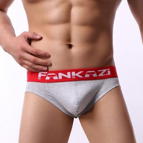 Sexy Men Underwear Briefs U convex Big Penis Pouch Design Wonderjock Men Cotton Briefs for Man Bikini Panties