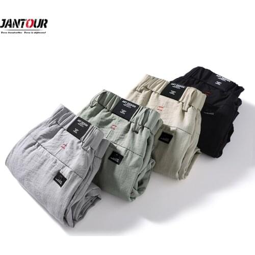 4 colors Summer Classic Mens Casual Pants 2021 New Fashion Slim Fit Stretch Light Thin Trousers Male Brand Clothing