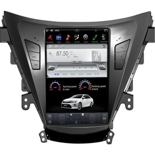 10.4" Tesla Type Android 9.0 7.1 6.0 Fit HYUNDAI ELANTRA / MD 2011 2012 2013 - Car DVD Player Navigation GPS Radio