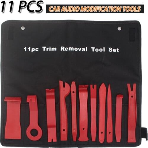 11/13pcs Car Audio Disassembly Tool Plastic Pry Bar Door Panel Disassembly Pry Panel Interior Clip Rocker Car Repair Tool
